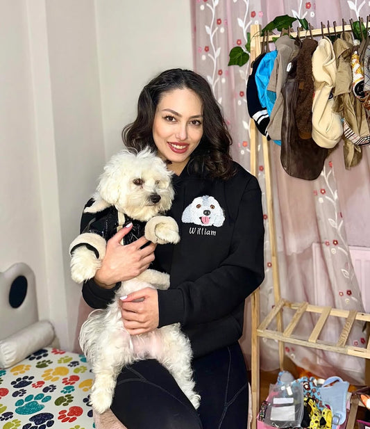 Hoodie (Kapşonlu) - Kişiye Özel Nakış Evcil Hayvan 🐶🐈