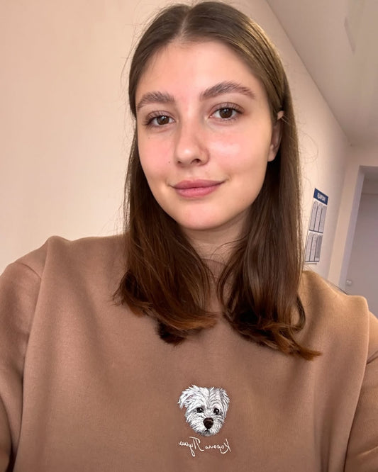 Sweatshirt (Kapşonsuz) - Kişiye Özel Nakış Evcil Hayvan 🐶🐈