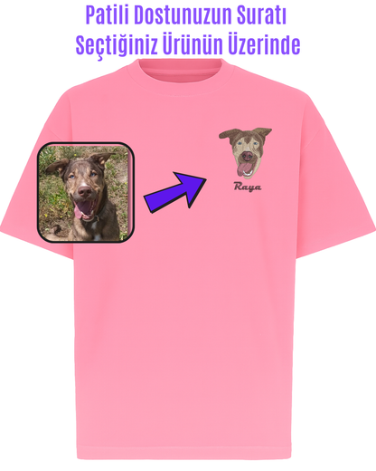 T-shirt - Kişiye Özel Nakış Evcil Hayvan 🐶🐈