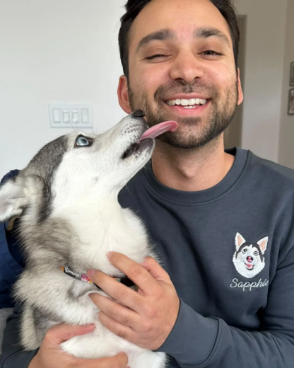 Sweatshirt (Kapşonsuz) - Kişiye Özel Nakış Evcil Hayvan 🐶🐈