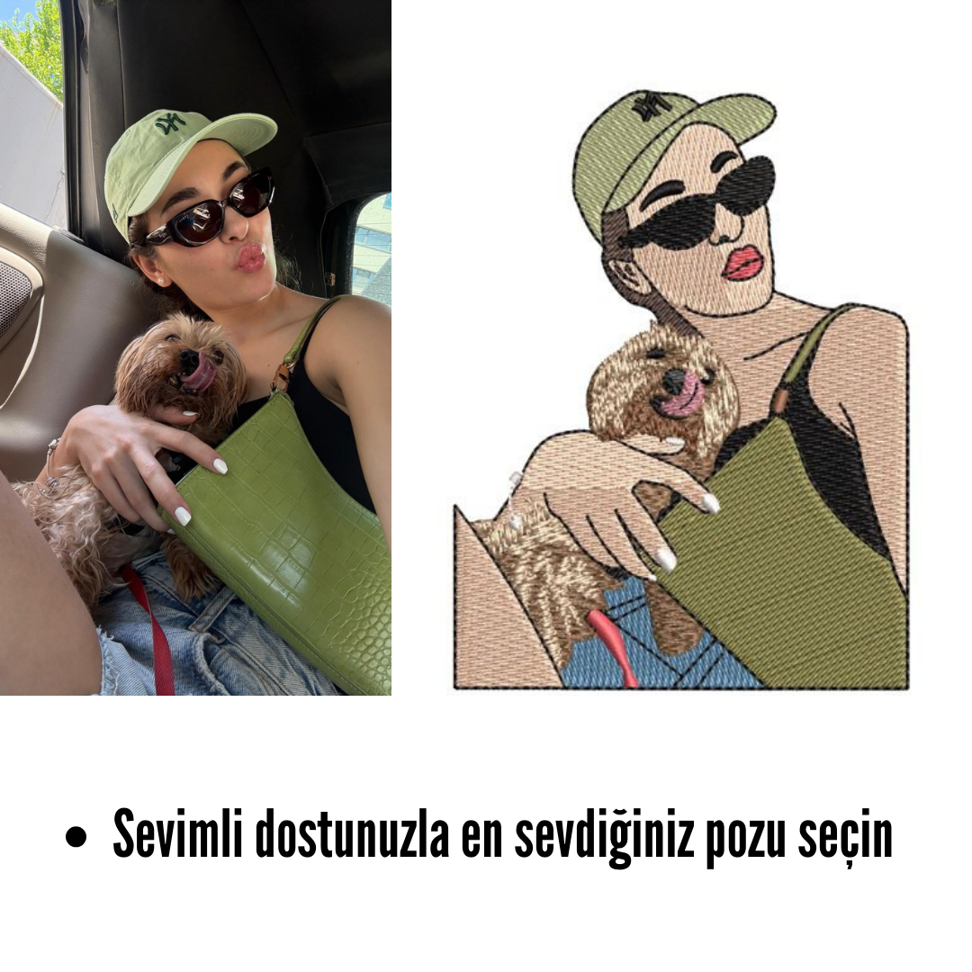 Sevimli Dostunla Olan Fotoğrafını📸  🧵✨ Seçtiğin Ürüne Nakışlıyoruz 👕🎁