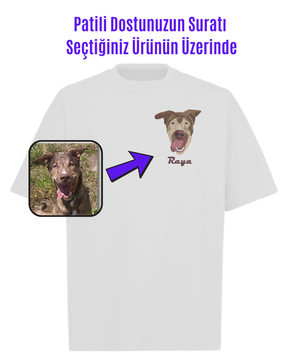 T-shirt - Kişiye Özel Nakış Evcil Hayvan 🐶🐈