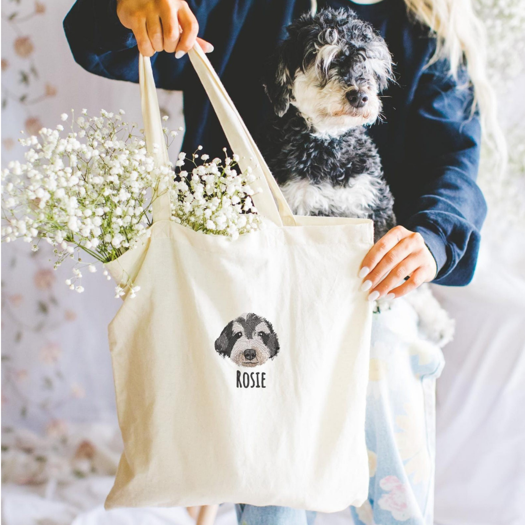 🐾 Pet Nakışlı Kanvas Çanta 🐶