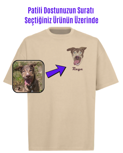 T-shirt - Kişiye Özel Nakış Evcil Hayvan 🐶🐈