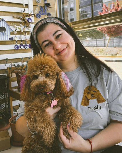 T-shirt - Kişiye Özel Nakış Evcil Hayvan 🐶🐈