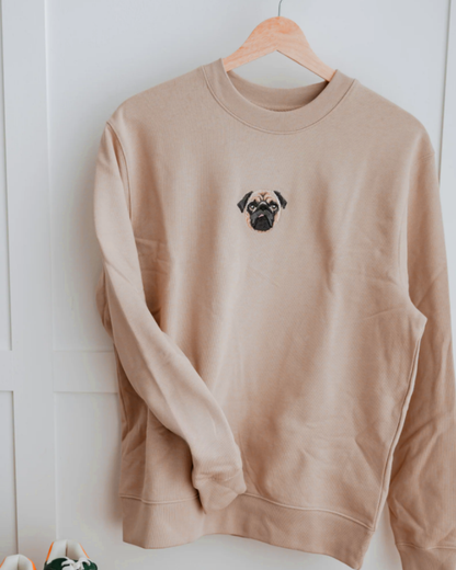 Sweatshirt (Kapşonsuz) - Kişiye Özel Nakış Evcil Hayvan 🐶🐈