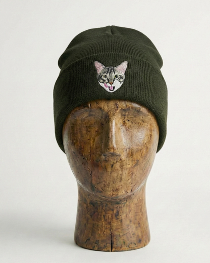 Kişiye Özel Evcil Hayvan Nakışlı Bere – Fotoğrafınızdan Özel Tasarım Kışlık Bere