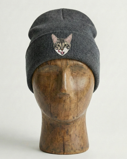 Kişiye Özel Evcil Hayvan Nakışlı Bere – Fotoğrafınızdan Özel Tasarım Kışlık Bere