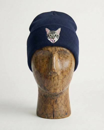 Kişiye Özel Evcil Hayvan Nakışlı Bere – Fotoğrafınızdan Özel Tasarım Kışlık Bere