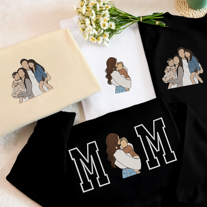 Anne ve Baba'lara Özel Tasarım Nakış