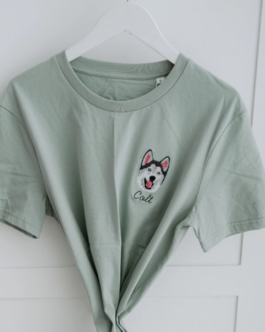 T-shirt - Kişiye Özel Nakış Evcil Hayvan 🐶🐈