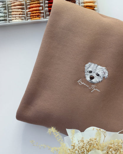 Sweatshirt (Kapşonsuz) - Kişiye Özel Nakış Evcil Hayvan 🐶🐈