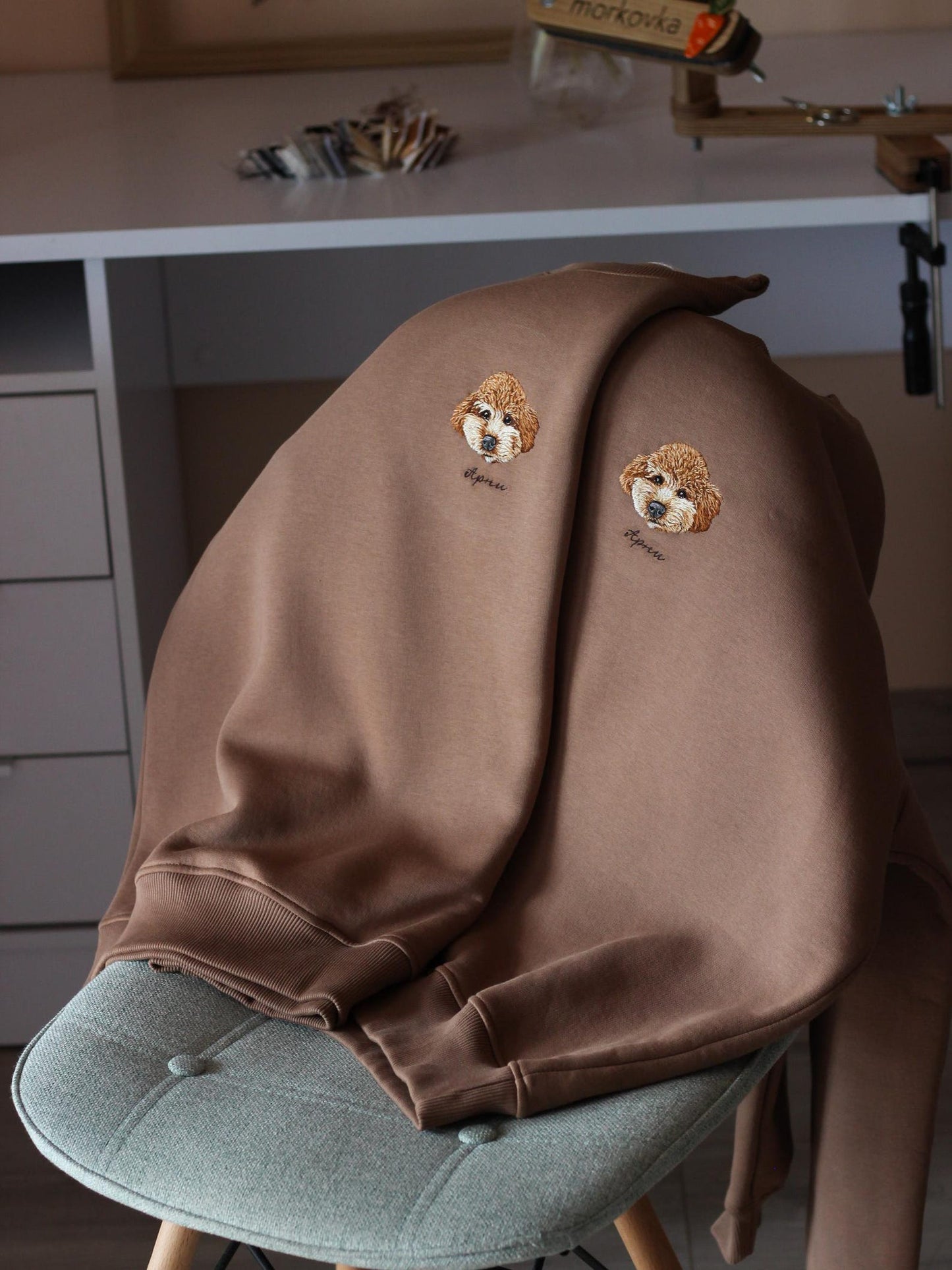 Sweatshirt (Kapşonsuz) - Kişiye Özel Nakış Evcil Hayvan 🐶🐈